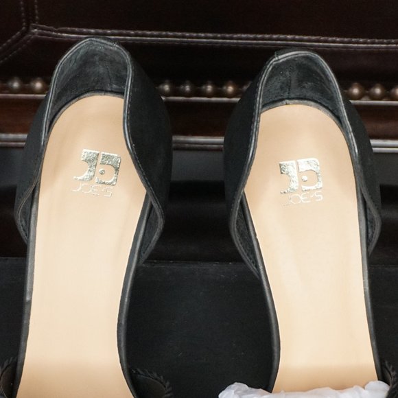 Joe's Jeans Hero Black Leather Stiletto Pointed High Heels NWT - Picture 7 of 9